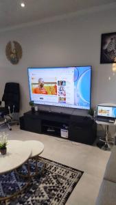 TV i/ili multimedijalni sistem u objektu Baraka's Nest Standard Sleeper Couch