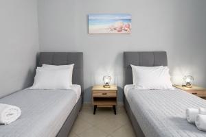 A bed or beds in a room at Casa Centrale ad Argostoli!