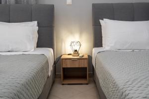 A bed or beds in a room at Casa Centrale ad Argostoli!