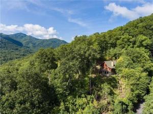 Landskap semula jadi dekat dengan chalet