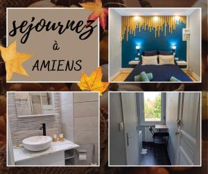 Koupelna v ubytování Le Jardin d'Amiens 2 pers 8 min Centre ville & Gare + 11 fotografií