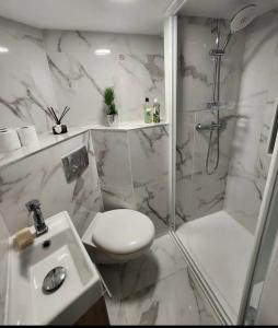 Koupelna v ubytování Studio au coeur du centre ville de Nice