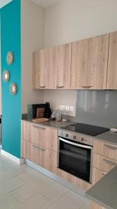 Køkken eller tekøkken på Villa Takamaka à Azuri Smart City, Mauritius