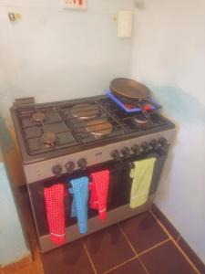 Η κουζίνα ή μικρή κουζίνα στο Bluemoon Apartment