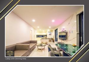 Et opholdsområde på Vegas villa, Pattaya