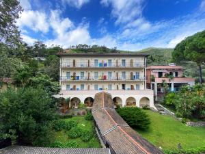 a view of a hotel from a bridge at Hotel Villa Adriana in Monterosso al Mare