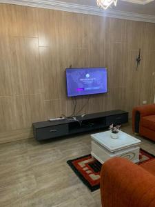 TV a/nebo společenská místnost v ubytování Blossom Apartment