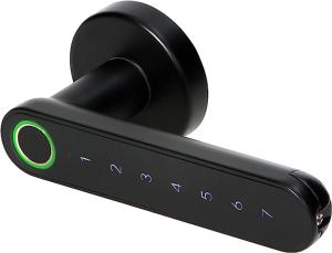 a black remote control with a green light on it at 4 Soles in Puente Caldelas