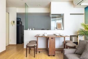 Χώρος καθιστικού στο Cozy Stay Sapporo New Central