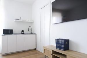 Kuchyň nebo kuchyňský kout v ubytování Isaia Milano