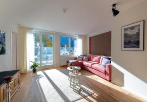 Et sittehjørne på Apartment Jungfrauview