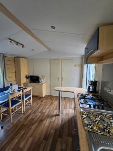 Η κουζίνα ή μικρή κουζίνα στο Mobil-home Beau Rivage