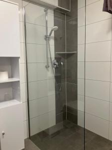 Ein Badezimmer in der Unterkunft Haus Etzold