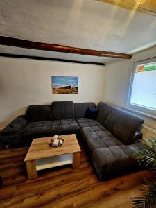 Posezení v ubytování Ferienhaus zu den Ilsefällen
