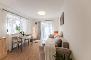 Posezení v ubytování Apartmán Srdce Vysočiny