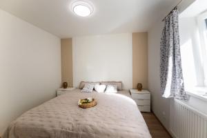 Postel nebo postele na pokoji v ubytování Apartmán Srdce Vysočiny + 12 fotografií