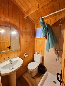 Koupelna v ubytování Camping Ribera del Ara + 30 fotografií