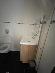 モルスアイムにあるStudio 1の洗面台とトイレ付きのバスルーム