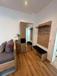 Posezení v ubytování Artemis Zimmervermietung 5 Ein Bettzimmer