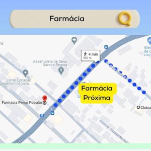 サン・フランシスコ・ド・スルにあるChácara Rota das Praias - Ubatuba - São Francisco do Sulのパラマッタ病院の地図のスクリーンショット