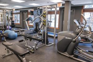 Fitness centrum a/nebo fitness zařízení v ubytování Premium King suite with views and pool