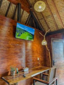 TV a/nebo společenská místnost v ubytování Kebun Dwija