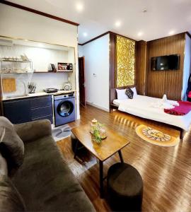 Posezení v ubytování HA Hotel & Apartment