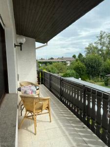 Μπαλκόνι ή βεράντα στο Ferienwohnung in Heuchelheim