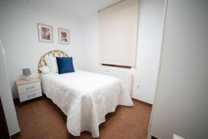 Postel nebo postele na pokoji v ubytování Guadix Catedral