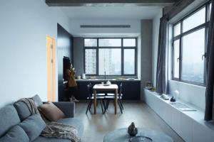 Posezení v ubytování base-PUSAN Serviced Apartment -Shanghai New International Expo Centre