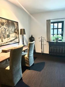 TV a/nebo společenská místnost v ubytování Torhaus Möhnesee