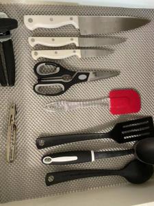 a bunch of kitchen utensils sitting on a table at Beautiful traditional home*Modern updates*Guest suite B in Katy