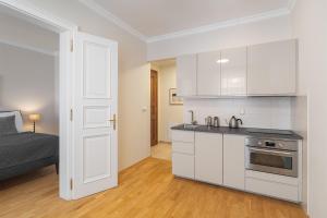 Kuchyň nebo kuchyňský kout v ubytování Hunger Wall Residence