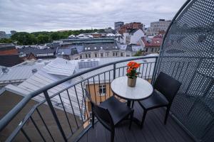 Balkón nebo terasa v ubytování Hotel Bristol