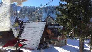a view of a house in the snow at Vikendica Šipovac in Jahorina