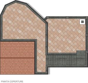 a drawing of a gate with a brick at Villa Chez Piè Panoramic Views Pool and Guest Services in SantʼAgata sui Due Golfi +80 photos
