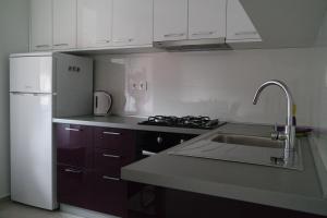 Kuchyň nebo kuchyňský kout v ubytování Apartments Jadranka