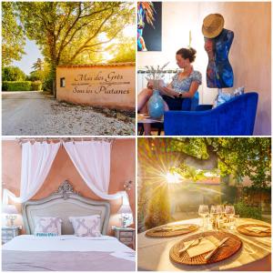 Fotografie z fotogalerie ubytování Hôtel Le Mas des Grès & Restaurant Sous les Platanes v destinaci Lagnes