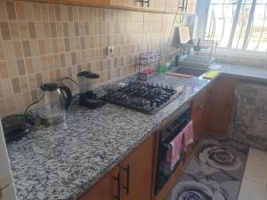 Kuchyň nebo kuchyňský kout v ubytování Doha Apartment