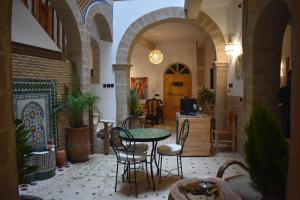 Posezení v ubytování Riad Mogantique-Essaouira