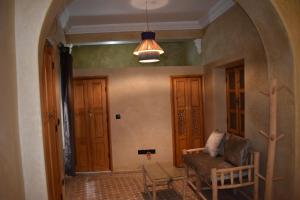 Posezení v ubytování Riad Mogantique-Essaouira