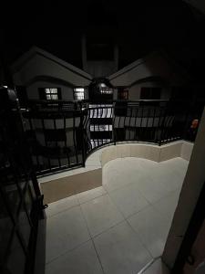 a nighttime view of a skate park with a black fence at Ramshab apartments A8 in Nairobi