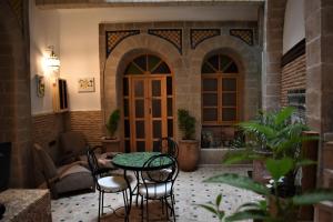Posezení v ubytování Riad Mogantique-Essaouira