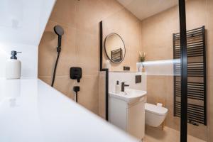 Koupelna v ubytování Apartmány V zahradě