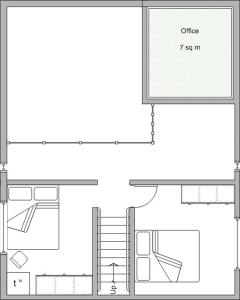 Majutuskoha Chalet Valdonga korruse plaan