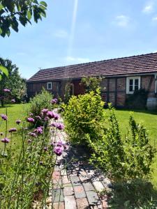 A garden outside Schuberts Oderbruch Landpension