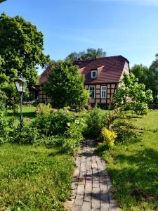 A garden outside Schuberts Oderbruch Landpension