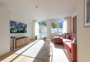 Et sittehjørne på Apartment Jungfrauview
