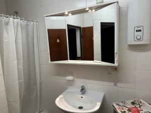 Koupelna v ubytování Ferienwohnung Dreiländerblick