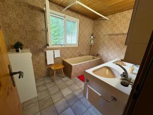 Vannituba majutusasutuses Winterzsuber Lenzerheide